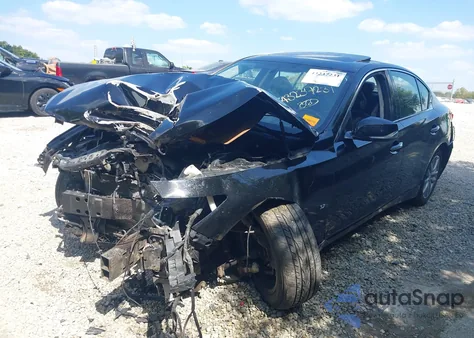 2015 Infiniti Q50 Premium from USA, damaged, VIN JN1BV7ARXFM416285